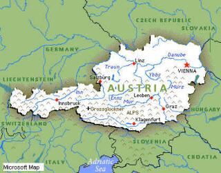 austrija karta Austrija austrija karta