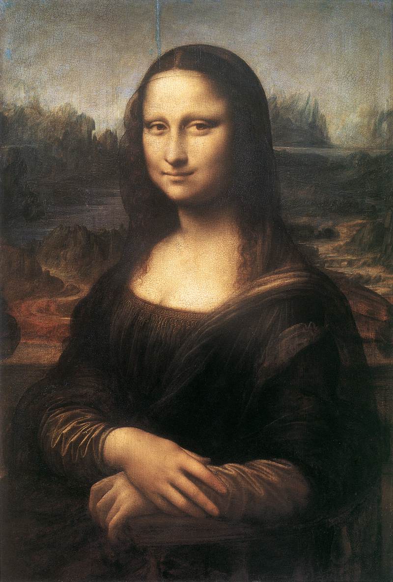 Leonardo da Vinci Leonardo%20-%20monalisa%20(La%20Gioconda)%201503-05%20Oil%20on%20panel,%2077%20x%2053%20cm