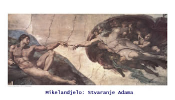 Stvaranje Adama - Mikelandjelo