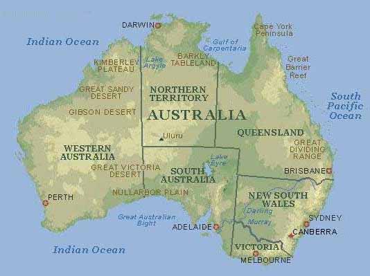 zemljopisna karta australije New Page 1 zemljopisna karta australije