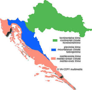 vegetacijska karta hrvatske Klima vegetacijska karta hrvatske