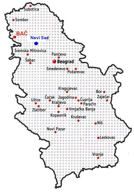 karta gradova srbije VECI GRADOVI SRBIJE karta gradova srbije