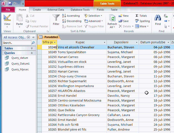 Napredne pretraga Datum Izdvajanje godine /ADVANCED FILTERING DATE