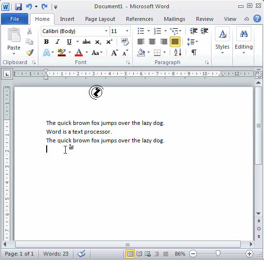 WORD 2010 EDIT COPY Copying using CLIPBOARD