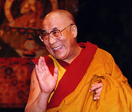 The 14th and current Dalai Lama, Tenzin Gyatso (born 1935) 