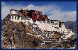 The Potala Palace in Lhasa is a World Heritage Site