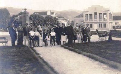 Gradski park. Svecanost povodom puštanja u rad vodoskoka, 1931. godina. 