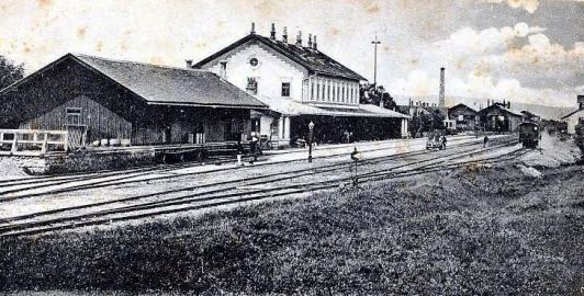 Željeznicka stanica Predgrade, na mjestu današnje željeznicke stanice