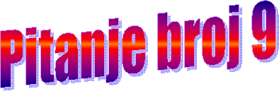 Pitanje broj 9