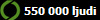 550 000 ljudi