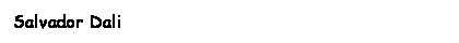 Text Box: Salvador Dali
