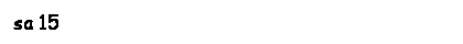 Text Box: sa 15
