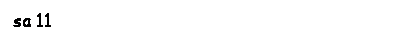 Text Box: sa 11
