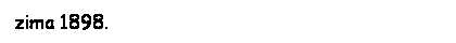 Text Box: zima 1898.
