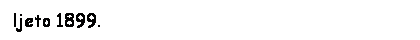 Text Box: ljeto 1899.
