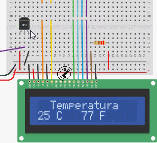 abc Arduino - Sensor temperature i LCD displej /SENSOR TEMPERATURE and LCD/
